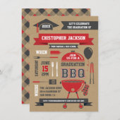 Rustic Gradation BBQ Invitation II Kaart (Voorkant / Achterkant)