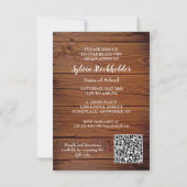 Rustic Graduation Party Invitation with photo (Dos)
