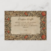 Rustic Granegranate Diapper Raffle Informatiekaartje (Voorkant)