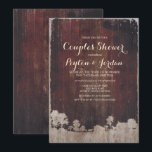 Rustic Grange Bois ferme Couples Douche Invitation<br><div class="desc">Rustic Grange Bois ferme Couples Douche Invitation</div>