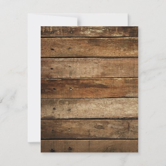 Rustic Grange Faire-part de graduation photo en bo (Dos)