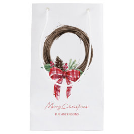 Rustic Grapevine Wreath Merry kerstavond Klein Cadeauzakje
