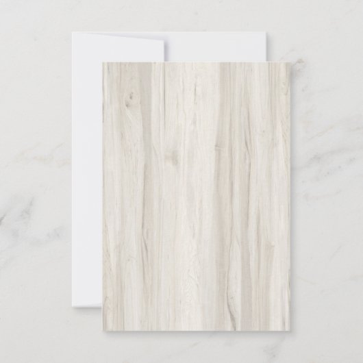 Rustic Gratitude Sympathie Bedankkaart (Achterkant)