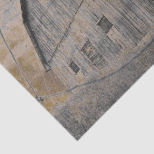 Rustic Gray Sepia Barn textuur Tissuepapier (Detail)