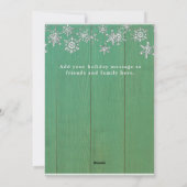 Rustic Green Ayez une joyeuse carte de Noël (Dos)