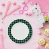 Rustic Green Buffalo Pset Papieren Bordje (Feest)