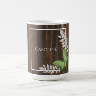 Rustic Green Butterfly - Mok op maat voor koffie
