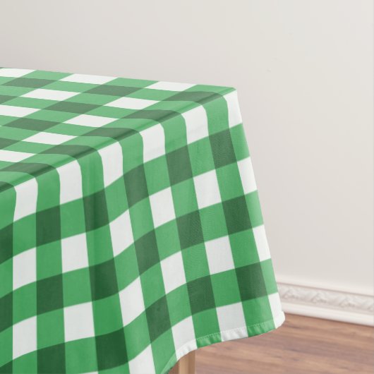Rustic Green En vichy Chèques Motif Nappe (In Situ)