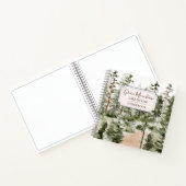 Rustic Green Forest Cabine Lake House Livre d'or (Intérieur)