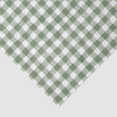 Rustic Green Gingham Tissue Paper Tissuepapier (Detail)