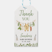 Rustic Green Locally Grown Baby Shower Cadeaulabel (Voorkant)