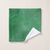 Rustic Green Monogrammed Bad Handdoek (Wasdoekje)