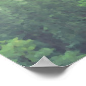 Rustic Green Pines 24 Table Wedding Seating Chart Poster (Hoek)