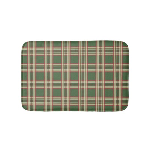 Rustic Green Pset Lodge Bath Mat Bathroom Rug (Voorkant)