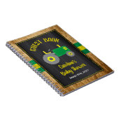 Rustic Green Tractor Baby shower livre d'hôte (Côté Droit)