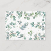 Rustic Greenery Baby Elephant brengt in plaats daa Informatiekaartje (Achterkant)