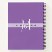 Rustic Greenery Botanical Monogram Wedding Planner Notitieboek (Achterkant)