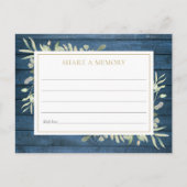 Rustic Greenery Celebration of Life Memory Kaart (Voorkant)