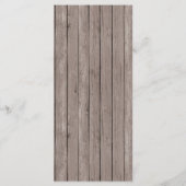 Rustic Greenery Cross Boy Baptism Custom Event Menu (Achterkant)