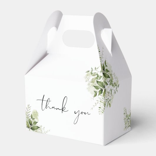 Rustic Greenery Elegant First Heilige Communie Bedankdoosjes (Achterkant)