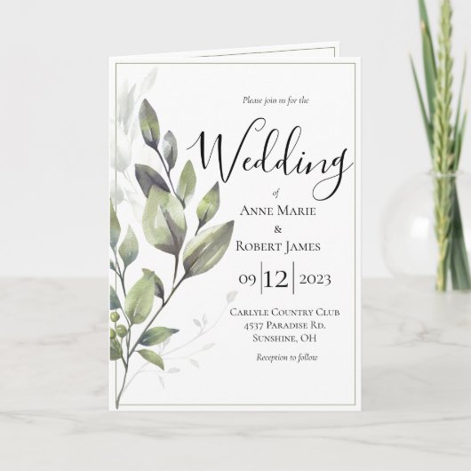 Rustic Greenery Eucalyptus Wedding (Voorkant)