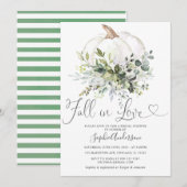 Rustic Greenery Floral Herfst in Love Vrijgezellen Kaart (Voorkant / Achterkant)