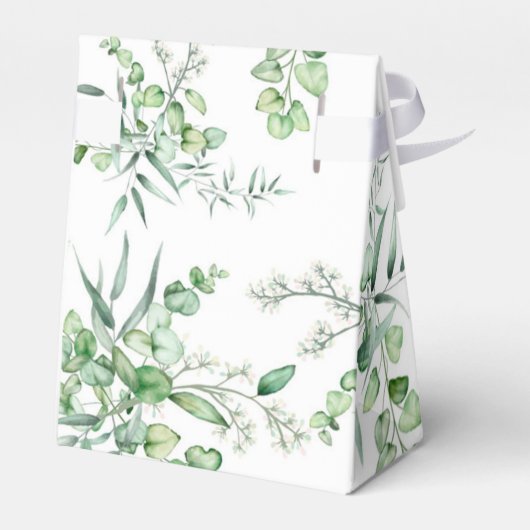 Rustic Greenery Foliage Wedding Bedankdoosjes (Achterkant)