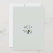 Rustic Greenery Gold Brunch & Bubble Vrijgezellenf Kaart (Achterkant)