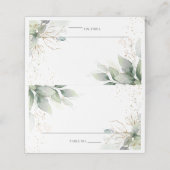 Rustic Greenery Gold Foliage Wedding Vrijgezellenf (Buitenkant ongevouwen)