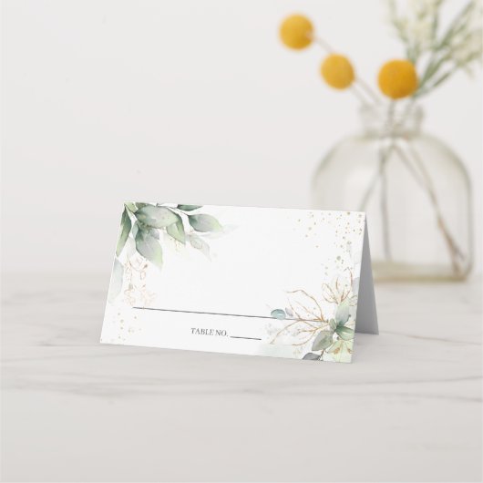 Rustic Greenery Gold Foliage Wedding Vrijgezellenf (Voorkant)