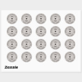 Rustic Greenery Handmade Soap Ronde Sticker (Vel)