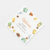 Rustic Greenery Ladybug Garden Baby shower Servet (Hoek)