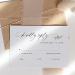 Rustic Greenery Mariage rustique Carte RSVP<br><div class="desc">Découvrez notre carte RSVP de mariage pour calligraphie rustique !</div>