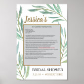 Rustic Greenery Photo Prop Poster Lijst (Voorkant)