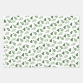 Rustic Greenery Pine kerst Berry Holiday Boho Inpakpapier Vel (Voorkant 3)