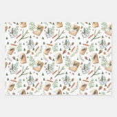 Rustic Greenery Pine kerst Berry Holiday Boho Inpakpapier Vel (Voorkant)