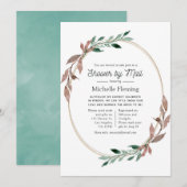 Rustic Greenery Shower per Mail Kaart (Voorkant / Achterkant)