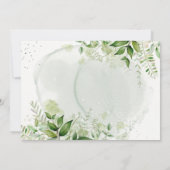 Rustic Greenery Vineyard Mariage Merci Cartes (Dos)