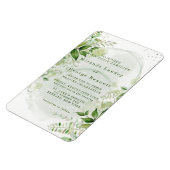 Rustic Greenery Vineyard White Wedding Invitation Magneet (Linkerzijde)