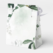 Rustic Greenery Waterverf Eucalyptus Wedding Bedankdoosjes (Achterkant)