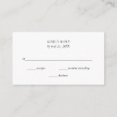 Rustic Greenery Wedding RSVP Informatiekaartje (Achterkant)
