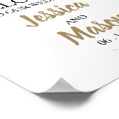 Rustic Greenery Wedding Welcome Sign Poster (Hoek)