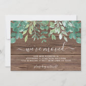 Rustic Greenery Wood We hebben de aankondiging ver (Voorkant)