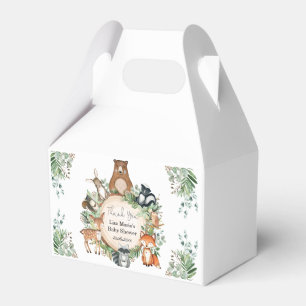 Rustic Greenery Woodland Animals Baby Birthday Bedankdoosjes