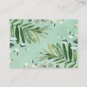 Rustic Greenery Woodland Animals Diaper Raffle Informatiekaartje (Achterkant)