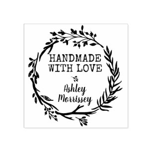 Rustic Greenery Wreath Handmade Creëer Your Ewn Rubberstempel