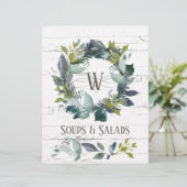 Rustic Greenery Wreath Recipe Organisator Divider (Staand voorkant)