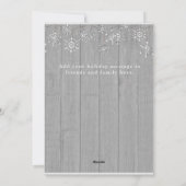 Rustic Grey Ayez une joyeuse carte de Noël (Dos)