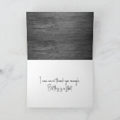 Rustic Grey Barnwood Hartelijk dank Kaart (Binnen)