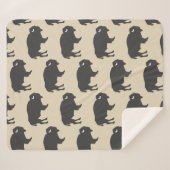 Rustic Grey Buffalo Bison Sherpa Deken (Voorkant (horizontaal))